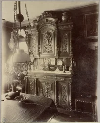 Louvren myymälöiden työntekijän kodin sisustus, rue St. Jacques, Pariisi, 1910